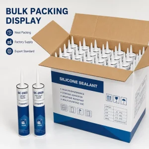 Clear Neutral Silicone Sealant Leak Sealing Non-Sag Silicone Adhesive for Sanitary Rooms