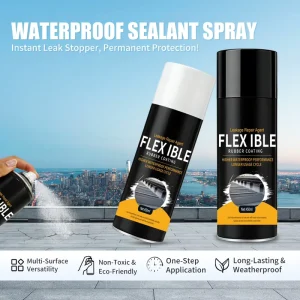 Clear Rubberized Waterproof Coating and Anti-Leak Crack Repair Spray