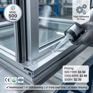 Clear Silicone Waterproofing Agent Liquid Sealant High Adhesion for Glass Metal Window Door Sealing China OEM Adhesives