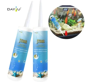 Clear Waterproof Acetic Aquarium Silicone Sealant for Glass Fish Tanks and Construction