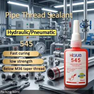 Coarse Pipe Thread Sealant 545 Fine Thread Anaerobic Pipe Sealant Easy Disassembly Hydraulic Pneumatic System Sealing Glue