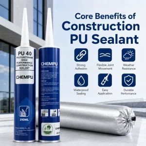 Commercial PU30 PU40 Cartridge PU Joint Sealant Caulking Dustproof Flexible Waterproof Sealant for Roof Cracks Easy Use PU Caulk