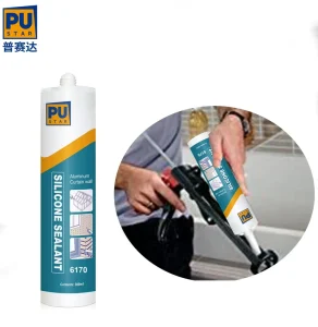Construction Adhesive Strong Glue Silicone Sealant Factory Price Repairment Waterproof Transparent Silicone Food Sealant CN GUA