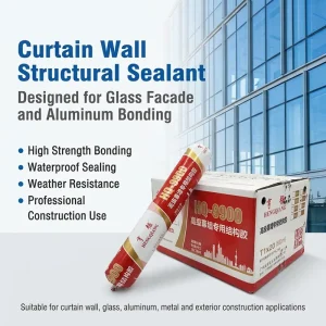 Construction Grade Structural Silicone Sealant for Curtain Wall Glass Facade Aluminum Frame Bonding