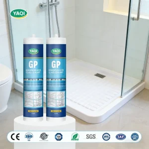 Crystal Clear Waterproof High Viscosity Acetoxy Silicone Sealant General Purpose Adhesive for Fixed Shower Base