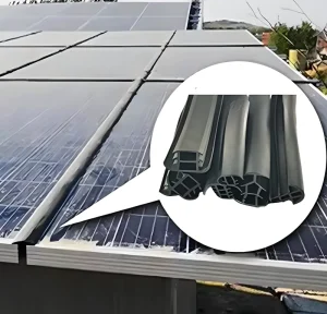 Custom Cut T Shape EPDM Rubber Gasket Premium Waterproof PV Panels Rubber Product for Solar Panel Gap Sealing