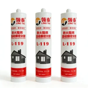 Custom One Component Free Sample High Temperature RTV Fireproof Sealing Black Silicone Caulk Sealant Adhesive for Construction