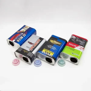 Custom Size 1L 4L 5L Rectangular Chemical Metal Paint Container Engine Oil Tin Can with Flexible Spout