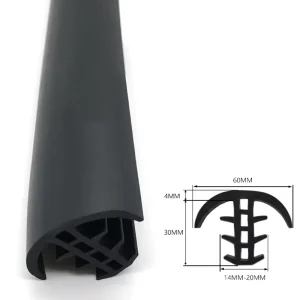 EPDM T-Type PV Seal Strip Waterproof T-Shaped Slot Rubber Gasket for Photovoltaic Panels