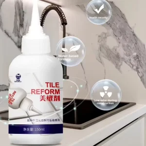 Eco-Friendly Water-Based Tile Grout Waterproof Anti-Mildew Caulk Sealant for Ceramic Porcelain Tile Gaps Kitchen Apartment
