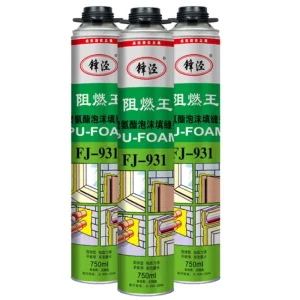Economical Type High Efficiency Flame Retardant B2 Class Polyurethane Foam Spray for Construction Packing & Woodworking