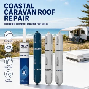 Elastic RV Lap Sealant Waterproof Anti-Leak Thick Paste for Metal Roof Panels Flexible RV Caulk