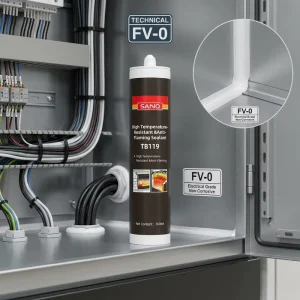 Electrical Grade Flame Retardant FV-0 Fire Silicone Sealant for Construction Electrical Panels and Control Cabinets