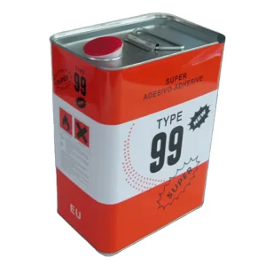 Empty 5L Rectangular Metal Tin Can with Metal Handle for Chemical, Automotive, and Paint Packaging