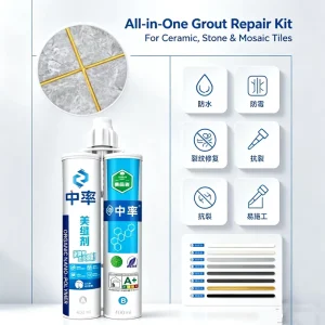 Environment-Friendly Heat-Resistant Floor Tile Joint Filler Waterproof Anti-Mold for Underfloor Heating
