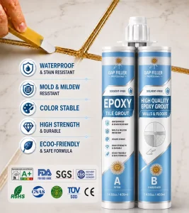 Epoxy Tile Grout Sealant with Fast-Curing Anti-Cracking Technology