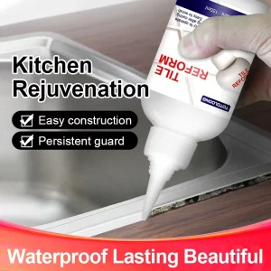 Epoxy Tile Grout Waterproof Mildew Resistant Anti yellowing Tile Joint Filler for Bathroom Kitchen Wall Floor