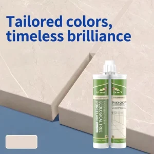 Epoxy Two Component High Strength Water Resistant Black Grout Sealant for Industrial Design Large Format Floor Tile Gap