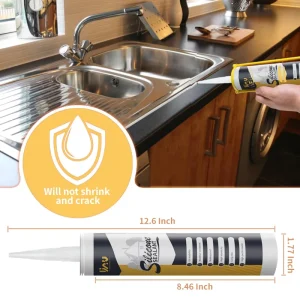 Excellent Performance Sanitary Waterproof Acetic Mildew Resistant Caulk Silicone Sealant for Roof