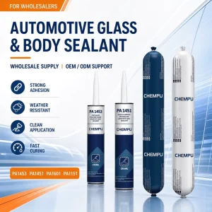 Export Grade 600ml Auto Glass Sealant Leak Sealing Bonding Flexible Glass Adhesive for Windscreen Heavy Duty PU Sealant