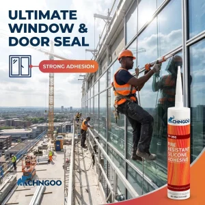 FP 996 Fire Resistant Silicone Sealant High Temperature 450°C Flame Retardant Adhesive for Fire Door Window Fireplace Gas Stove