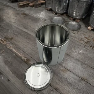 Factory 4L Customizable Round Empty Paint Tin Container for Paint, Glue, Engine Oil, and Chemicals