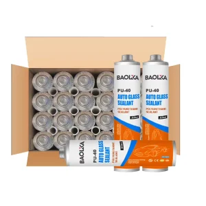 Factory Best Sell BOLIJIA OEM Automotive Polyurethane Sealant 600ml White Windshield Glass Primerless Construction Packing