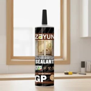 Factory Construction Adhesive Siliconeacetic Silicone GP Transparent Quick Dry Sealant Acid Waterproof Glass Roof and Gutter
