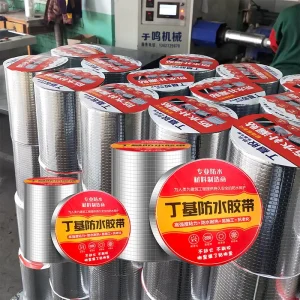 Factory Direct Butyl Rubber Aluminum Foil Roof Roll Waterproof Tape for Warehouses, Windows, and Pipes