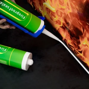 Factory Direct High-Temperature Elastic Intumescent Fire Sealant for Cables and Glass