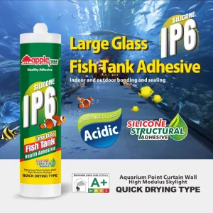 Factory Direct Non-Toxic Acid Silicone Adhesive One-Component Waterproof High-Strength for Large Glass Fish Tanks