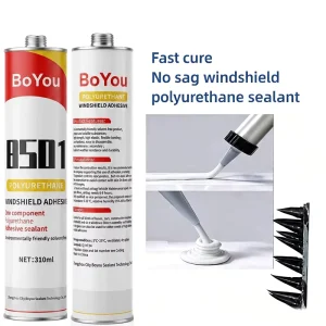 Factory Direct Polyurethane Automotive Windshield Sealant with 30-Minute Drive-Away Time