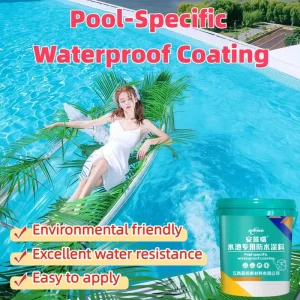 Factory Direct Sale Easy to Apply Pool Specific Waterproof Coating for Cement Concrete Pool Pond Other Waterproof Materials