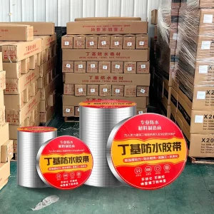 Factory Direct Supply Custom Butyl Tape for Roof and Pipe Sealing Reflective Waterproof Butyl Rubber Tape