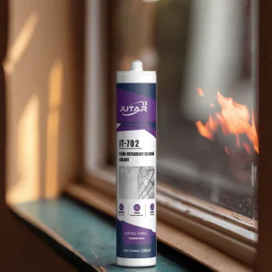Factory JT702 Flame Retardant Sealant Organic Silicone 107 Glue Self Extinguishing and Effective Fire Prevention