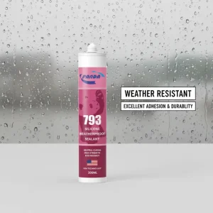 Factory Neutral Clear UV-Resistant Silicone Adhesive Sealant Weatherproof Anti-Aging Strong Adhesion for Outdoor Building Use