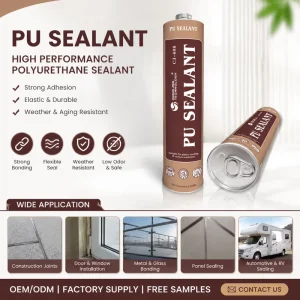 Factory Outlet Polyurethane Sealant Elastic Bonding PU Sealant for Construction Packing Transportation Various Substrates