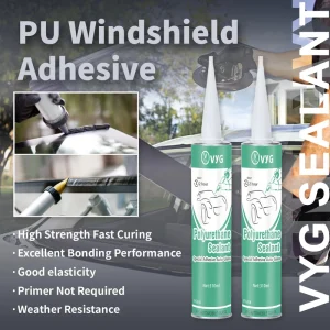 Factory Price 500g Custom PU Sealant High Adhesion Auto Glass Sealant For Windshield Installation