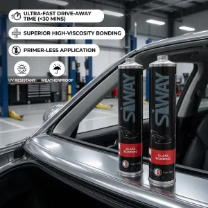 Factory Primerless Glass Repair Auto Glass Urethane PU 600ml Polyurethane Sealant for Windshield