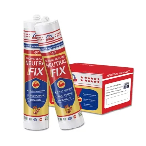Factory Supplier Construction Sealing Caulking Sealant 300ml Transparent 100% Silicone Clear Exterior Adhesive Sealer ISO