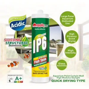 Factory Supply Acidic Silicone Sealant Waterproof Non-Toxic for Aquarium Fish Tank Large Glass Panel Construction
