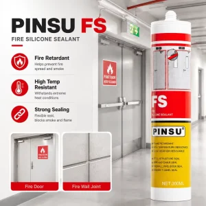 Factory Supply Fireproof, Waterproof High-Temperature Silicone Rubber Sealant for Exhaust Pipes