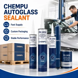 Factory Supply Primerless Waterproof Non-Sag Flexible PU Windshield Glass Sealant for Fleet Repair