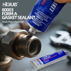Fast Cure 80003 Gasket Sealant Foam Pipe Thread Sealant Resistant to Gasoline Oil and Grease 311g Reddish Brown