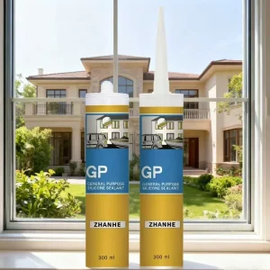 Fast-Drying General-Purpose GP Acetoxy Silicone Sealant, Clear Glass Glue