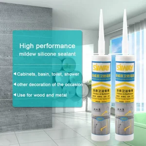 Fast-Drying Mildew-Proof Neutral Silicone Sealant Transparent or White for Sanitary Ware