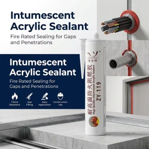 Fire-Rated Intumescent Acrylic Sealant for Cable and Pipe Penetrations 300ml