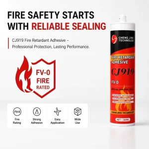 Factory Direct Water-Resistant Fire Retardant Adhesive Sealant Hard Resin Based for Transportation and Construction