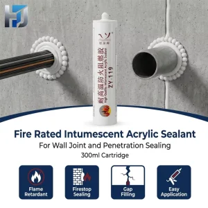 Fireproof Intumescent Sealant for Cable Pipe Penetration Sealing and Wall Gap Protection