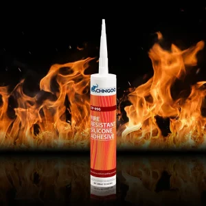 Fireproof One-Component Silicone Adhesive 450°C for Fire Doors, Windows, Gas Stoves, and Range Hoods
